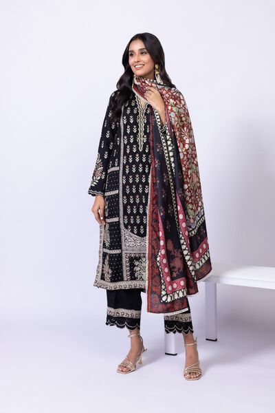 Embroidered | Viscose Oak Silk | Pants | USD 12.00
