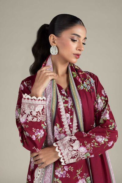 Embroidered | Cambric | Fabrics 3 Piece | USD 45.00