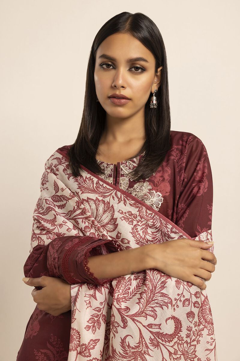 Cambric | Embroidered | Fabrics 2 Piece | Top Dupatta | null