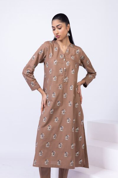 Embroidered | Crosshatch Poplin | Kurta | USD 20.00