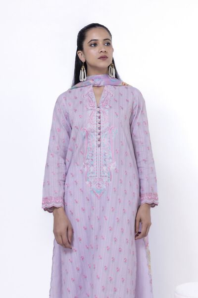 Embroidered | Cambric | Fabrics 3 Piece | USD 35.00
