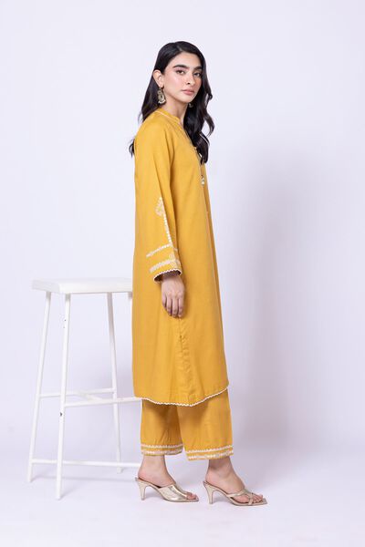 Embroidered | Dull Raw Silk | Pants | USD 15.00