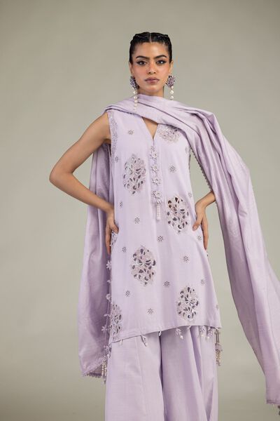 Raw Silk | 3-Piece Co-ord Set | USD 46.50