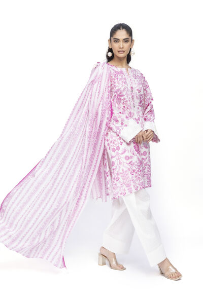 Embroidered | Lawn | Fabrics 3 Piece | USD 45.00