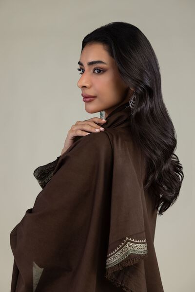 Embroidered | Lawn | Brown Lawn Dupatta | USD 17.50