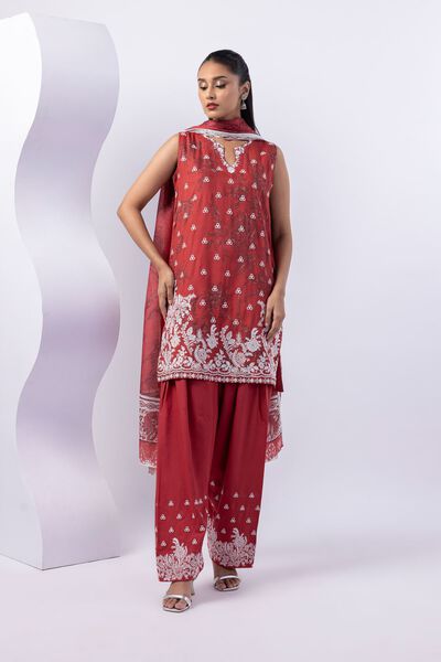 Embroidered | Crosshatch Raw Silk | Kurta | USD 13.50