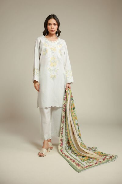 Embroidered | Dobby | Fabrics 3 Piece | USD 27.50