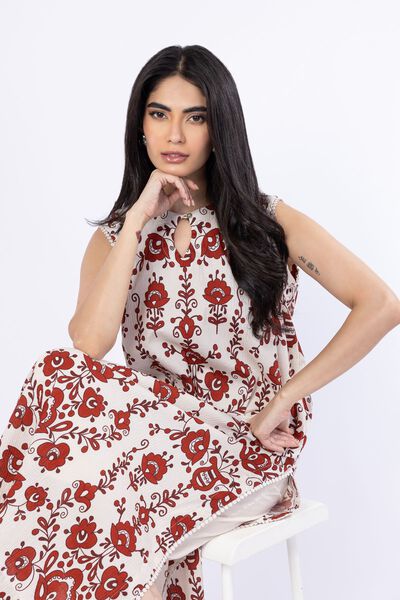 Printed | Ripple Crinkle | 2 Piece Co-ord Set | USD 43.00