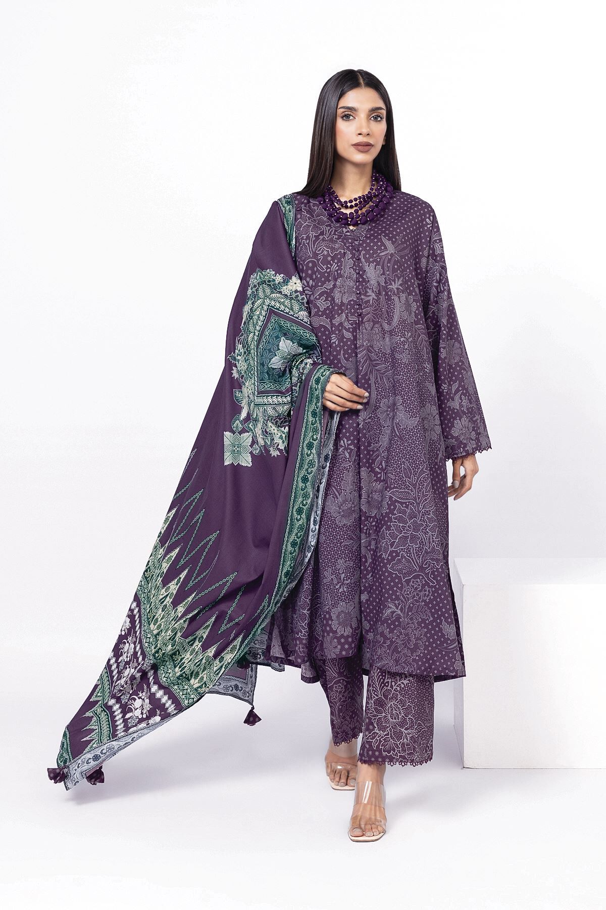 送料無料キャンペーン Buy Fabrics 3 Piece | 0.0 N/A | SS288-VG_MULTI | Khaadi Global テープ・マスキングテープ