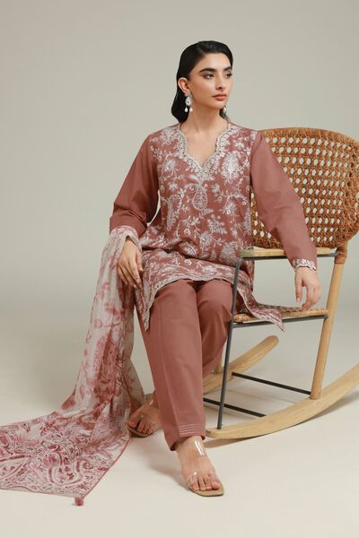 Embroidered | Cambric | Fabrics 3 Piece | USD 36.00
