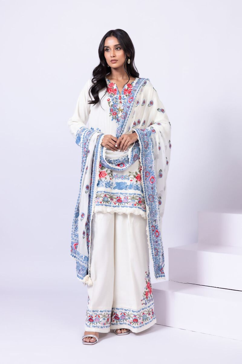 Embroidered | Viscose Oak Silk | Pants | null