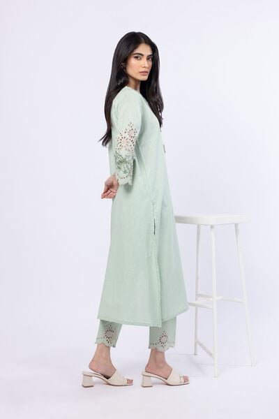 Embroidered | Linen Cotton | Pants | USD 18.00