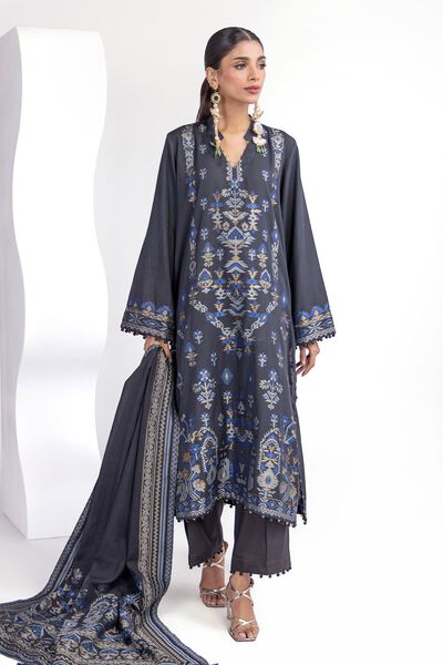 Dyed | Jacquard | Fabrics 3 Piece | USD 50.00