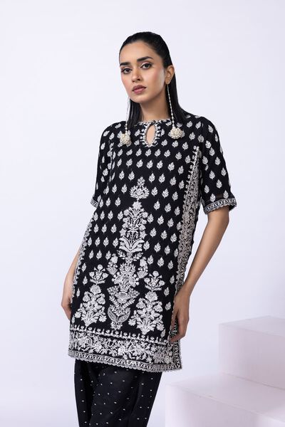 Embroidered | Polyester Crinkle Chiffon | Kurta | USD 25.50
