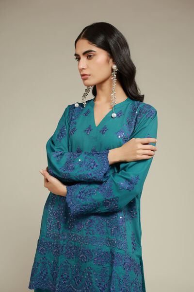 Embroidered | Raw Silk | Kurta | USD 19.50