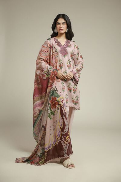 Embroidered | Mesuri | Fabrics 3 Piece | USD 45.00