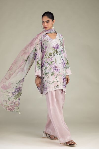 Embroidered | Blended Viscose | Pink Viscose Shalwar | USD 40.00
