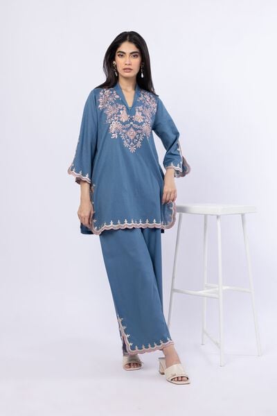 Embroidered | Linen Cotton | Pants | USD 23.00