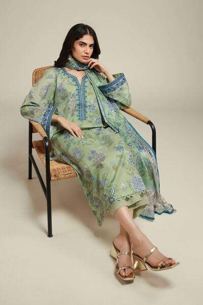 Embroidered | Textured Lawn | Fabrics 3 Piece | USD 45.00