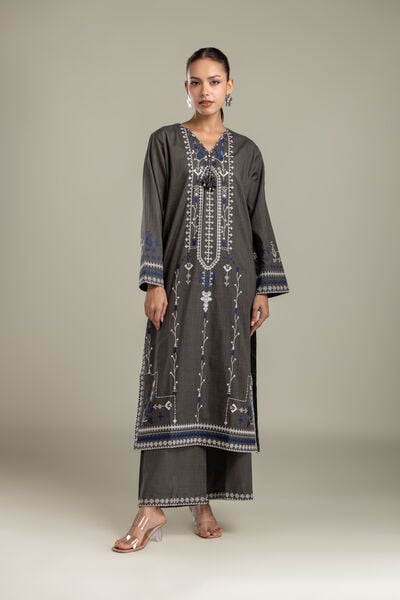 Embroidered | Heavy Textured Cotton | Fabrics 2 Piece | Top and Bottom | USD 45.00
