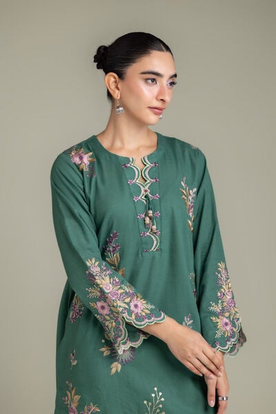 Embroidered | Light Khaddar | Fabrics 2 Piece | Top and Bottom | USD 45.00