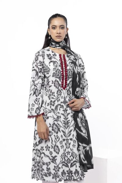 Embroidered | Cambric | Fabrics 3 Piece | USD 17.50