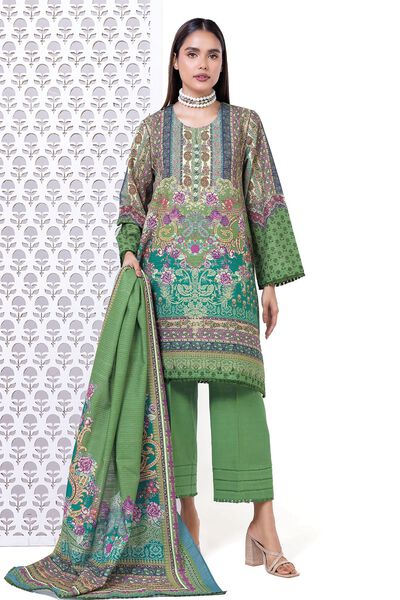 Printed | Light khaddar Messuri | Fabrics 3 Piece | USD 9.00