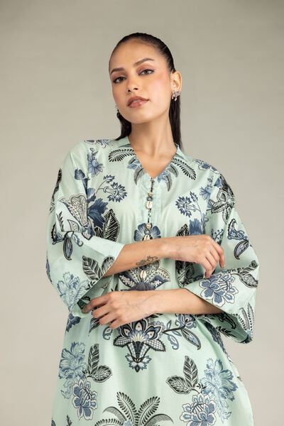 Printed | Cambric | Floral Cambric Kurta | USD 35.00