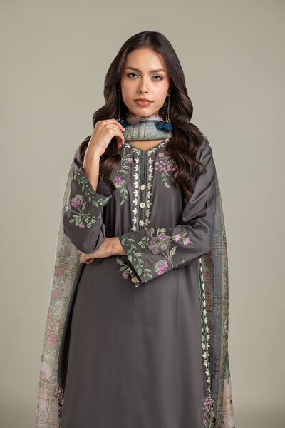 Embroidered | Textured Cotton | Kurta | USD 65.00
