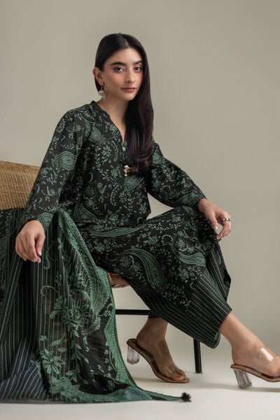 Printed | Light Khaddar | Tailored 3-Piece Set | USD 65.00