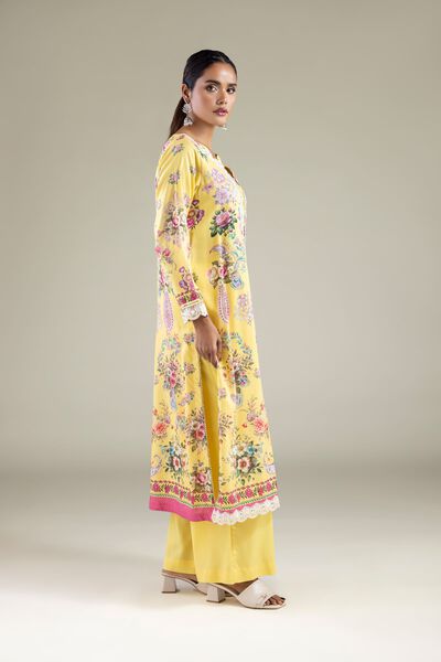 Embroidered | Viscose | Relaxed Solid Pants | USD 7.50