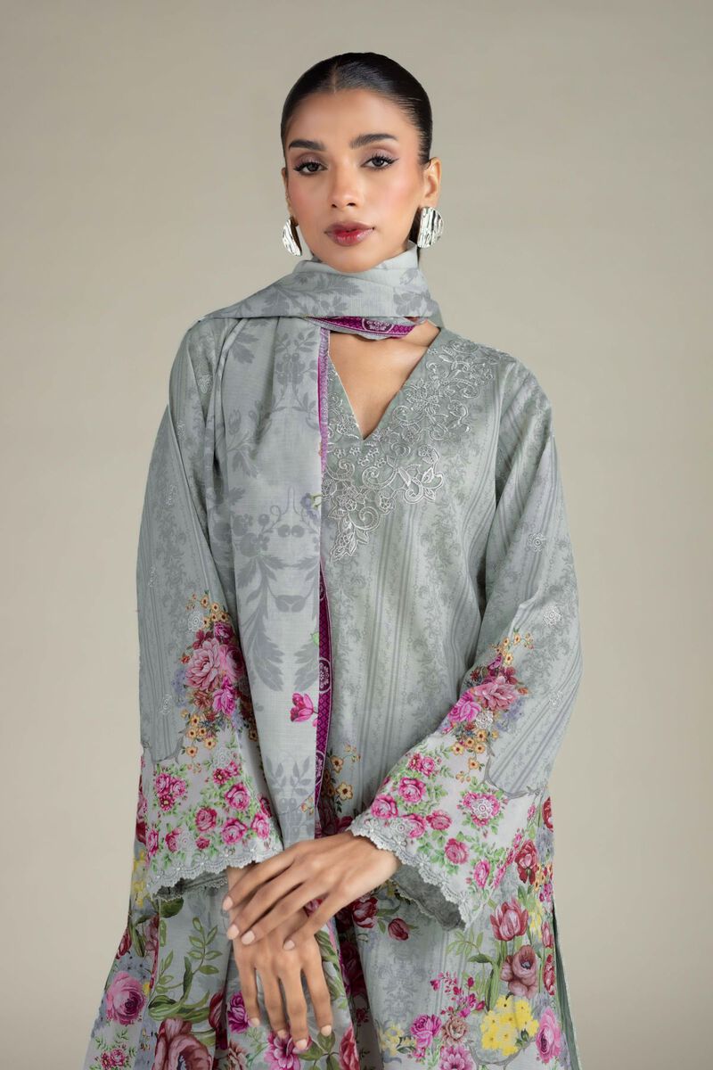 Embroidered | Cambric | Fabrics 3 Piece | USD 45.00