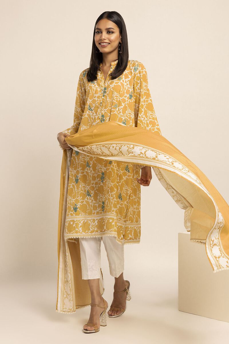 Cambric | Embroidered | Fabrics 2 Piece | Top Dupatta | null