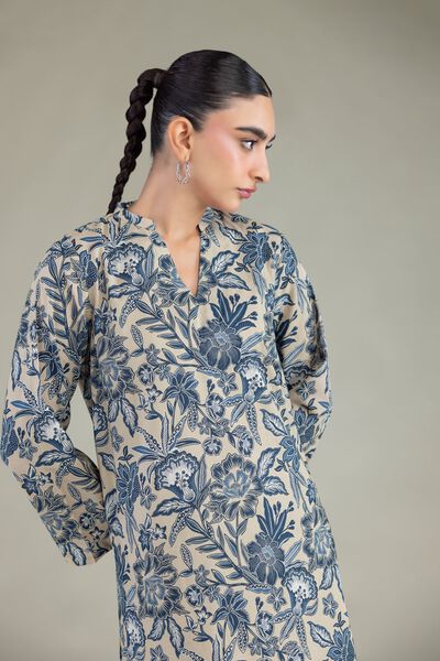 Printed | Cambric | Cambric Longline Kurta | USD 35.00