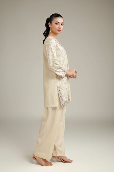 Embroidered | Raw Silk | Embroidered Silk Shalwar | USD 10.50