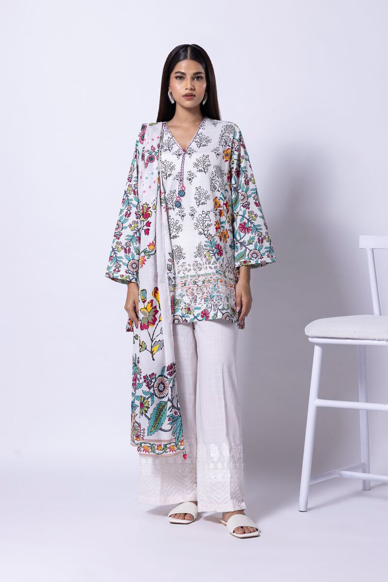 Printed | Slub Lawn | Dupatta | null