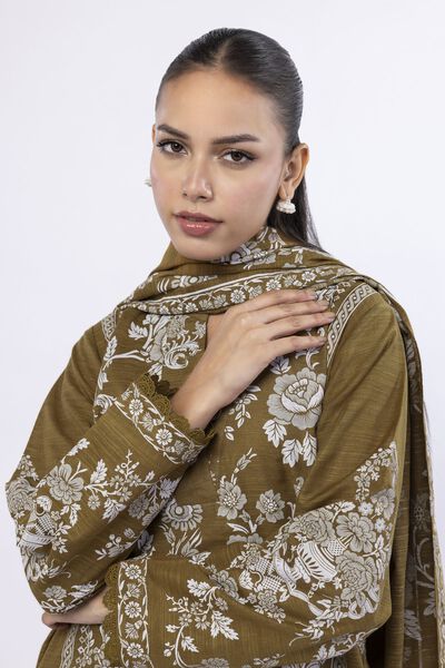 Printed |Light Khaddar | Fabrics 3 Piece | USD 35.00