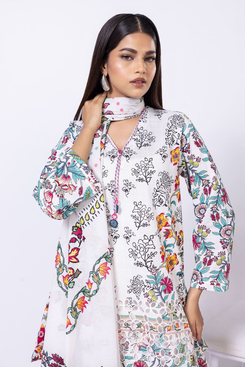 Printed | Slub Lawn | Dupatta | null