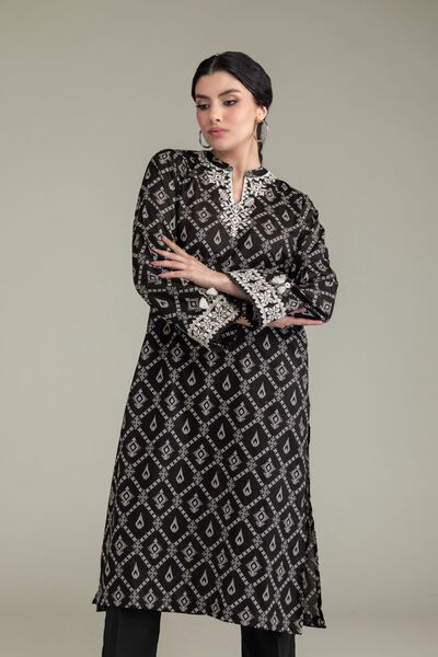 Embroidered | Lawn | Black Lawn Kurta | USD 35.00