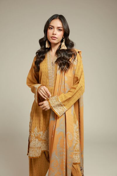 Embroidered | Dobby | Fabrics 3 Piece | USD 30.00