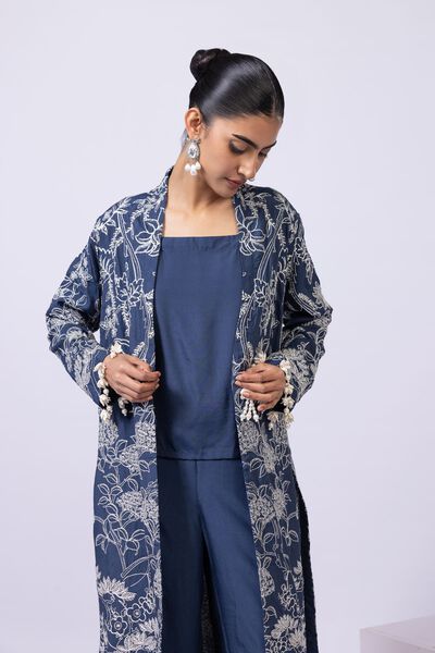 Embroidered | Viscose Oak Silk | Jacket | USD 36.00