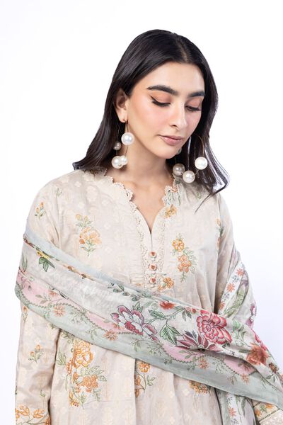 Embroidered | Broshia | Fabrics 3 Piece | USD 60.00