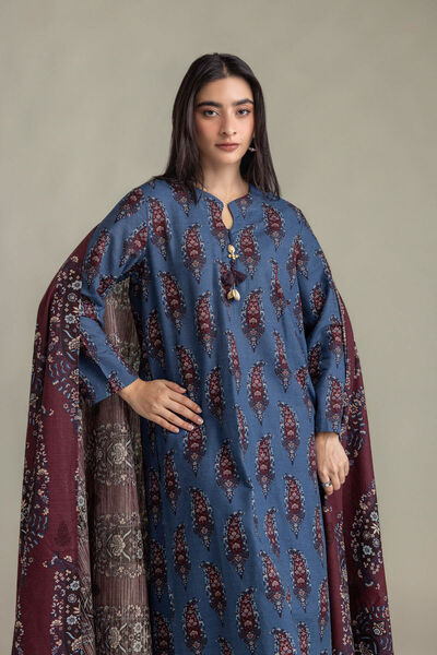 Printed | Light Khaddar | Tailored 3-Piece Set | USD 65.00
