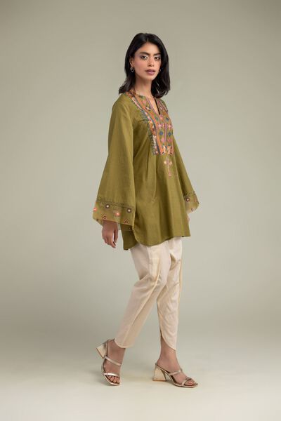 Embroidered | Cotton Dobby | Solid Cotton Shalwar | USD 15.00