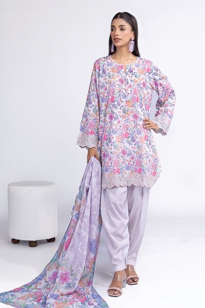 Embroidered | Lawn | Fabrics 3 Piece | USD 20.00