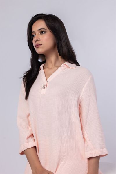 Dyed | Cheese Cloth | Kurta | USD 10.50