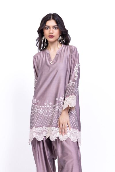 Embroidered | Raw Silk | Kurta | USD 55.00