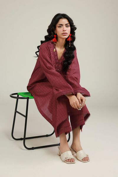 Embroidered | Dobby | Fabrics 2 Piece | Top and Bottom | USD 40.00