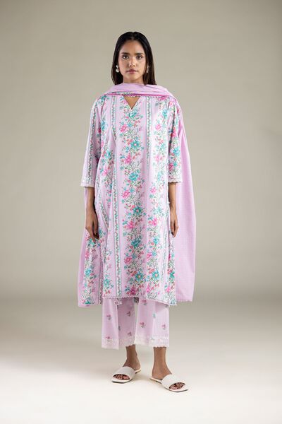 Embroidered | Textured Cotton | Pants | USD 7.50