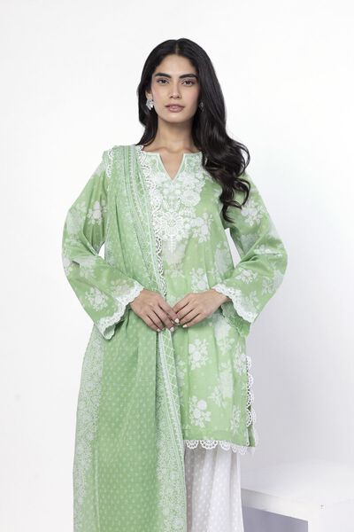 Embroidered | Lawn | Fabrics 3 Piece | USD 40.00